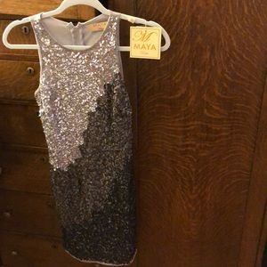 Maya Petite Sequin Dress NWT